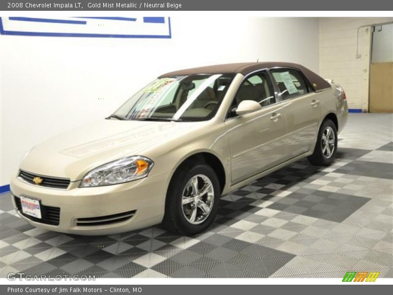 Gold Mist Metallic / Neutral Beige 2008 Chevrolet Impala LT