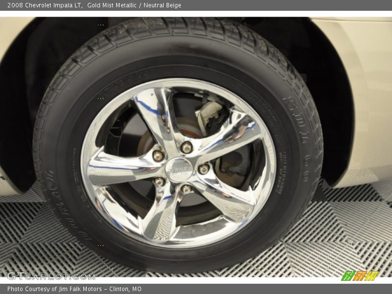 Gold Mist Metallic / Neutral Beige 2008 Chevrolet Impala LT