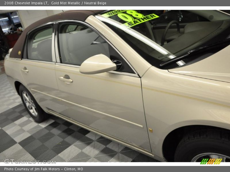 Gold Mist Metallic / Neutral Beige 2008 Chevrolet Impala LT