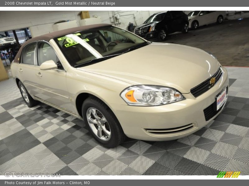 Gold Mist Metallic / Neutral Beige 2008 Chevrolet Impala LT