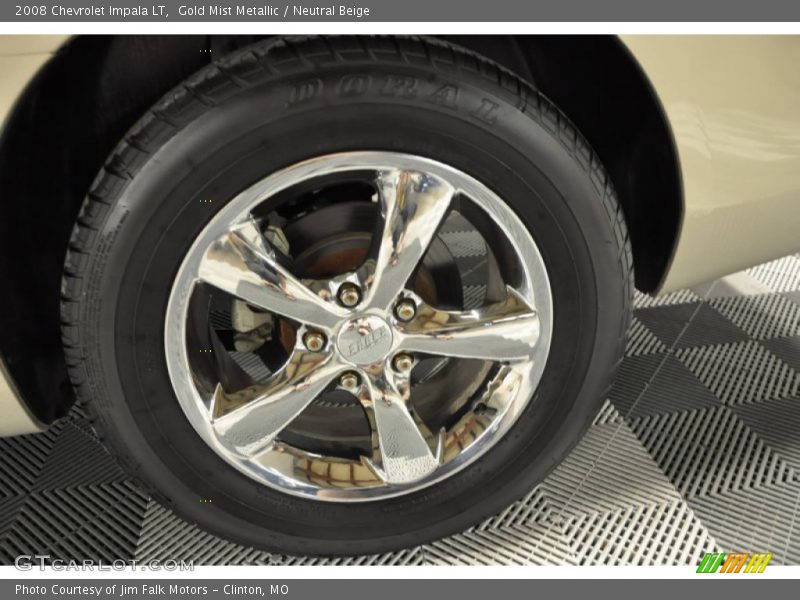 Gold Mist Metallic / Neutral Beige 2008 Chevrolet Impala LT
