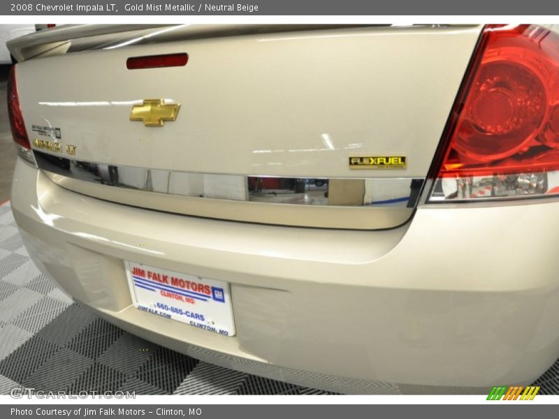 Gold Mist Metallic / Neutral Beige 2008 Chevrolet Impala LT