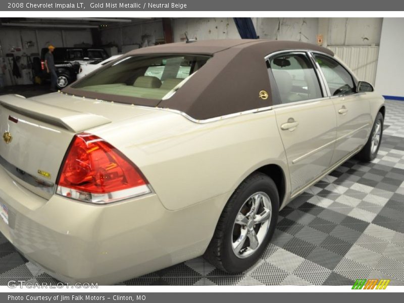 Gold Mist Metallic / Neutral Beige 2008 Chevrolet Impala LT