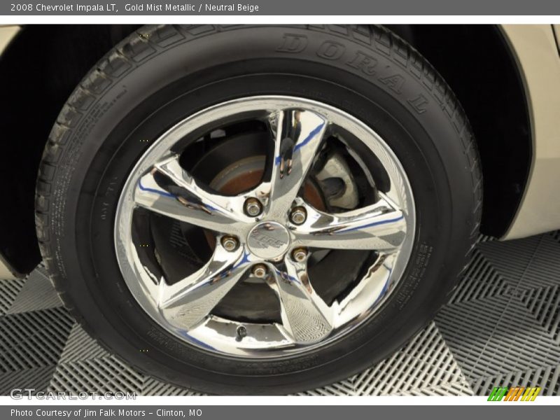 Gold Mist Metallic / Neutral Beige 2008 Chevrolet Impala LT