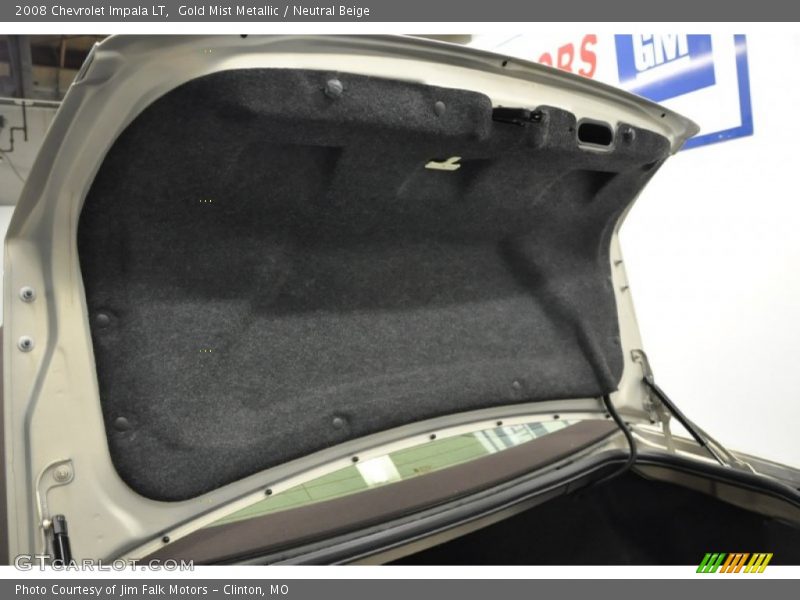 Gold Mist Metallic / Neutral Beige 2008 Chevrolet Impala LT