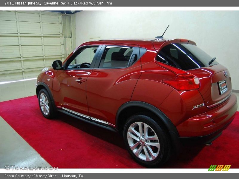 Cayenne Red / Black/Red w/Silver Trim 2011 Nissan Juke SL