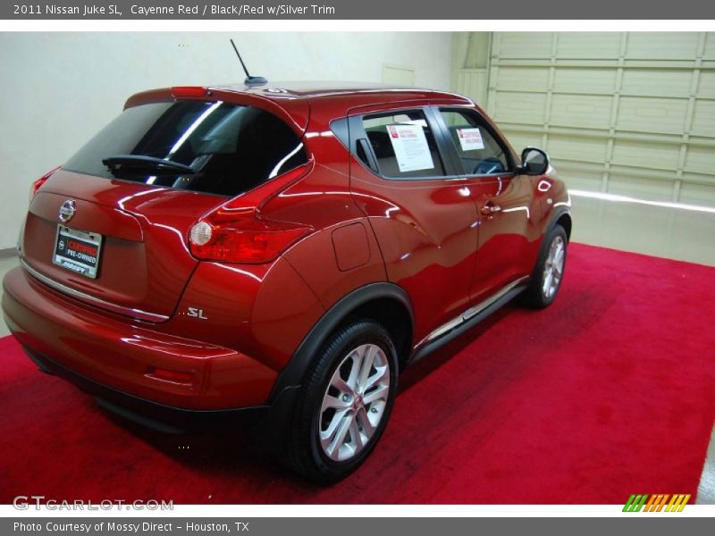 Cayenne Red / Black/Red w/Silver Trim 2011 Nissan Juke SL