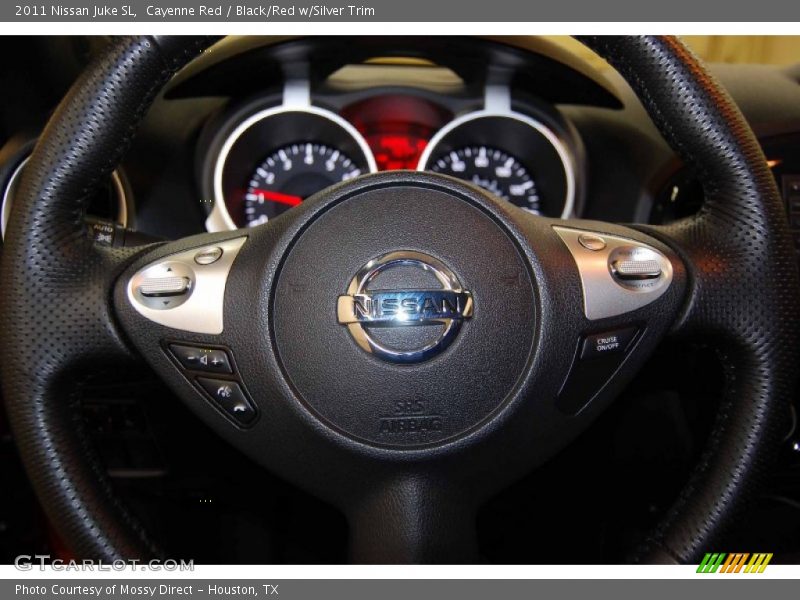 Cayenne Red / Black/Red w/Silver Trim 2011 Nissan Juke SL