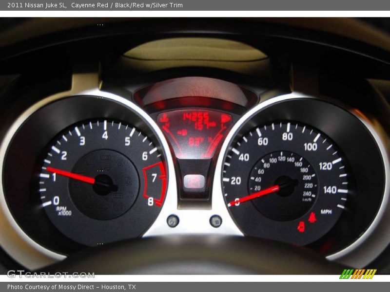 Cayenne Red / Black/Red w/Silver Trim 2011 Nissan Juke SL