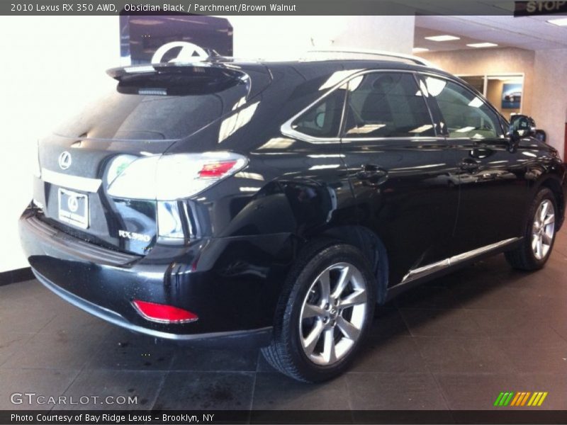 Obsidian Black / Parchment/Brown Walnut 2010 Lexus RX 350 AWD