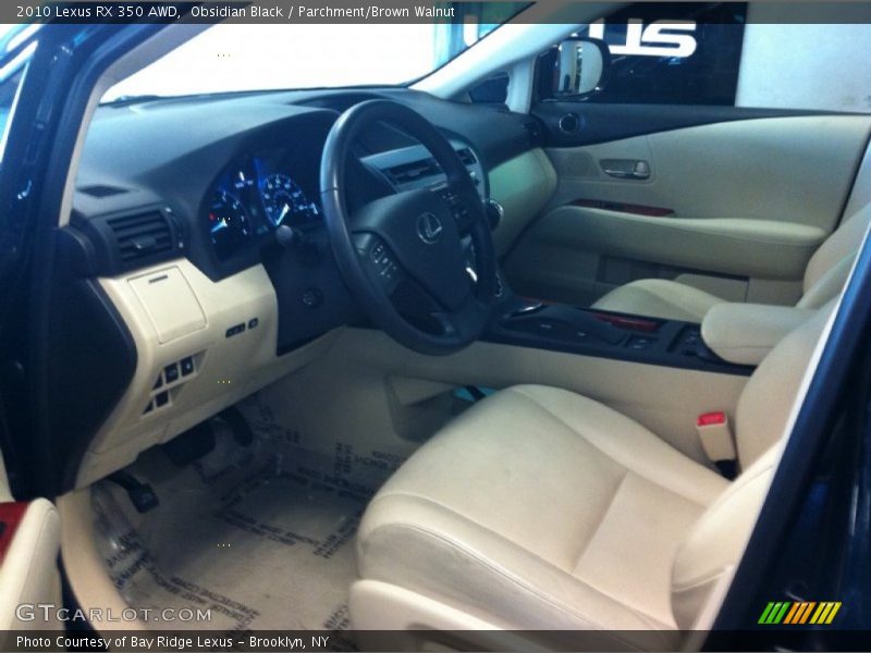 Obsidian Black / Parchment/Brown Walnut 2010 Lexus RX 350 AWD