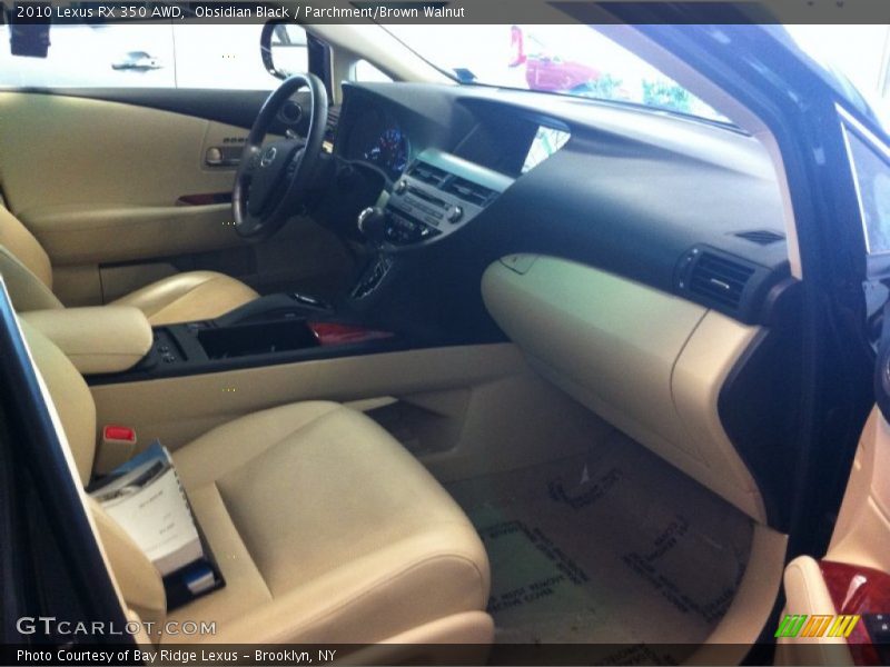 Obsidian Black / Parchment/Brown Walnut 2010 Lexus RX 350 AWD
