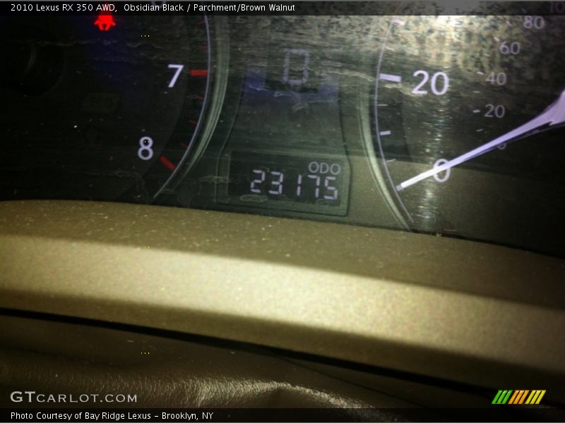 Obsidian Black / Parchment/Brown Walnut 2010 Lexus RX 350 AWD