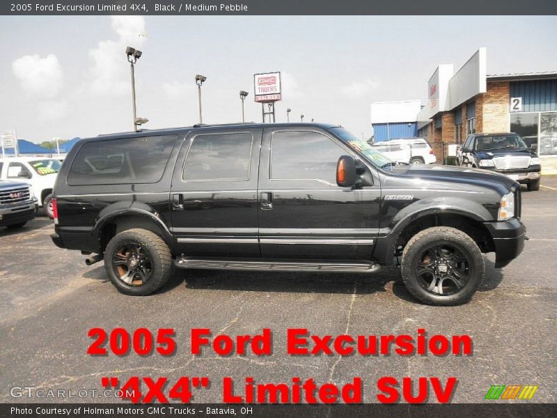 Black / Medium Pebble 2005 Ford Excursion Limited 4X4