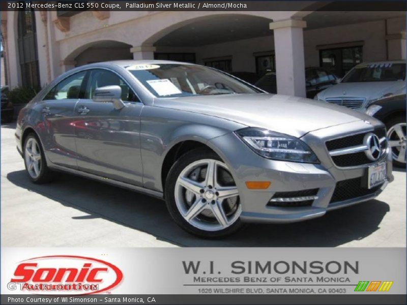 Palladium Silver Metallic / Almond/Mocha 2012 Mercedes-Benz CLS 550 Coupe