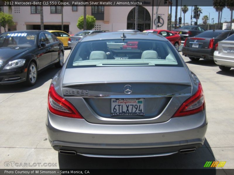 Palladium Silver Metallic / Almond/Mocha 2012 Mercedes-Benz CLS 550 Coupe