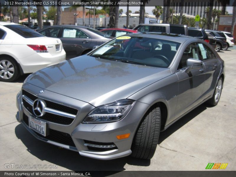 Palladium Silver Metallic / Almond/Mocha 2012 Mercedes-Benz CLS 550 Coupe