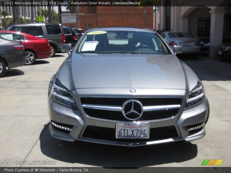 Palladium Silver Metallic / Almond/Mocha 2012 Mercedes-Benz CLS 550 Coupe