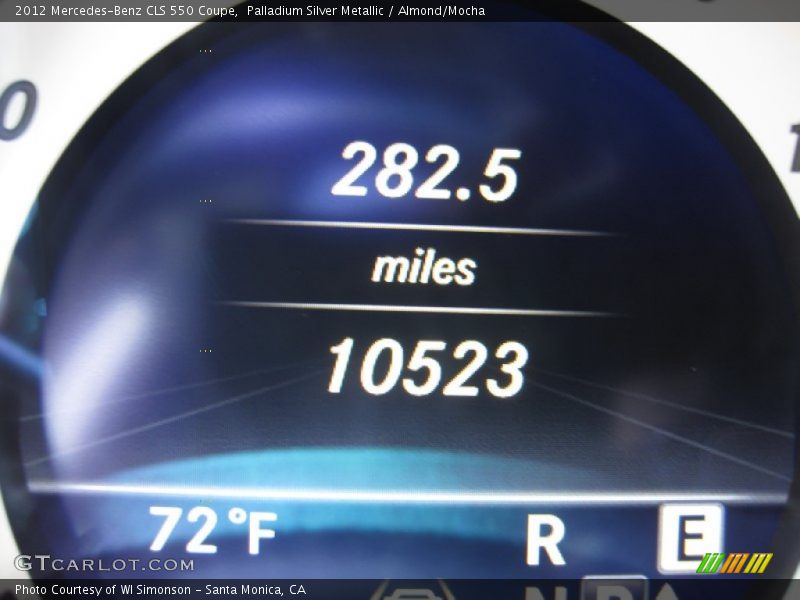 Palladium Silver Metallic / Almond/Mocha 2012 Mercedes-Benz CLS 550 Coupe