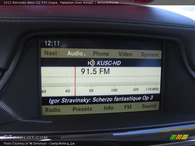 Palladium Silver Metallic / Almond/Mocha 2012 Mercedes-Benz CLS 550 Coupe