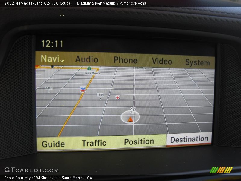 Palladium Silver Metallic / Almond/Mocha 2012 Mercedes-Benz CLS 550 Coupe