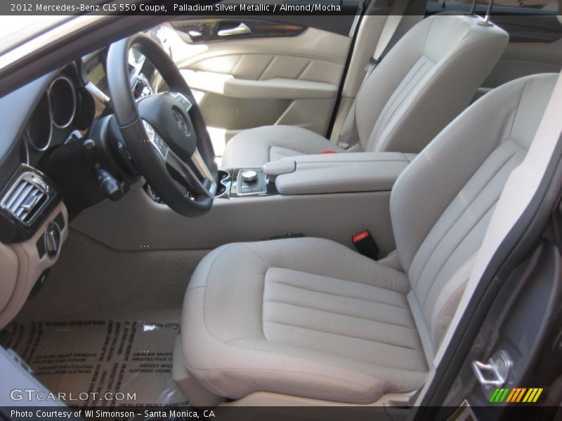 Palladium Silver Metallic / Almond/Mocha 2012 Mercedes-Benz CLS 550 Coupe