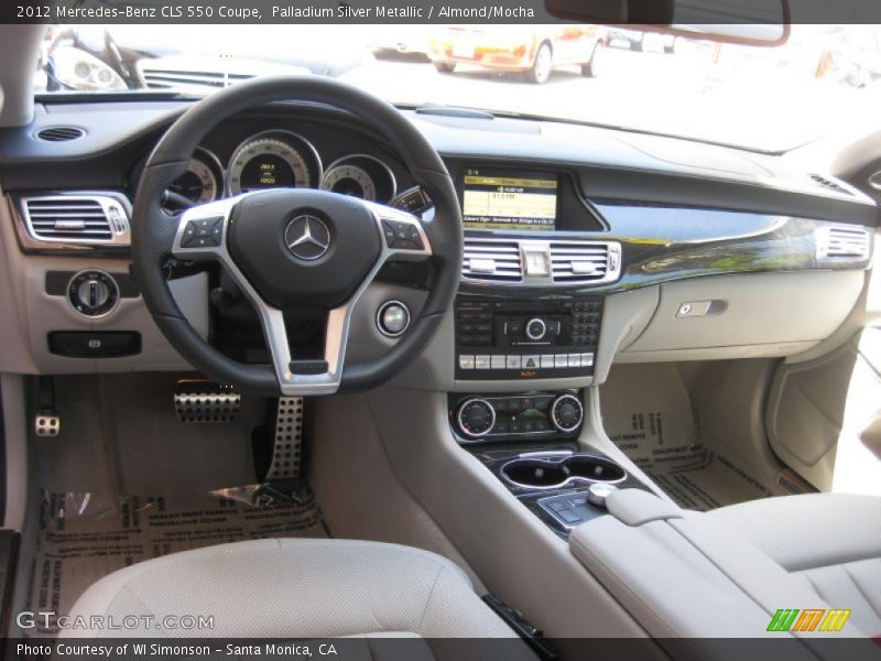 Palladium Silver Metallic / Almond/Mocha 2012 Mercedes-Benz CLS 550 Coupe