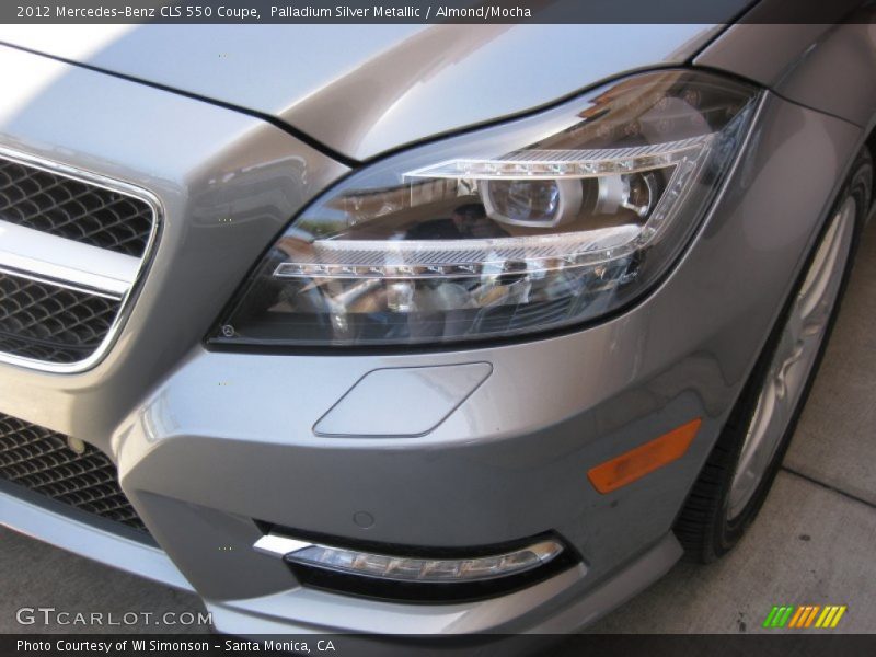 Palladium Silver Metallic / Almond/Mocha 2012 Mercedes-Benz CLS 550 Coupe