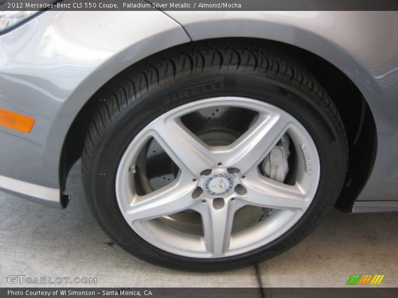 Palladium Silver Metallic / Almond/Mocha 2012 Mercedes-Benz CLS 550 Coupe