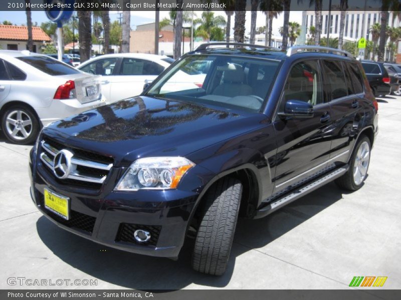 Capri Blue Metallic / Almond/Black 2010 Mercedes-Benz GLK 350 4Matic
