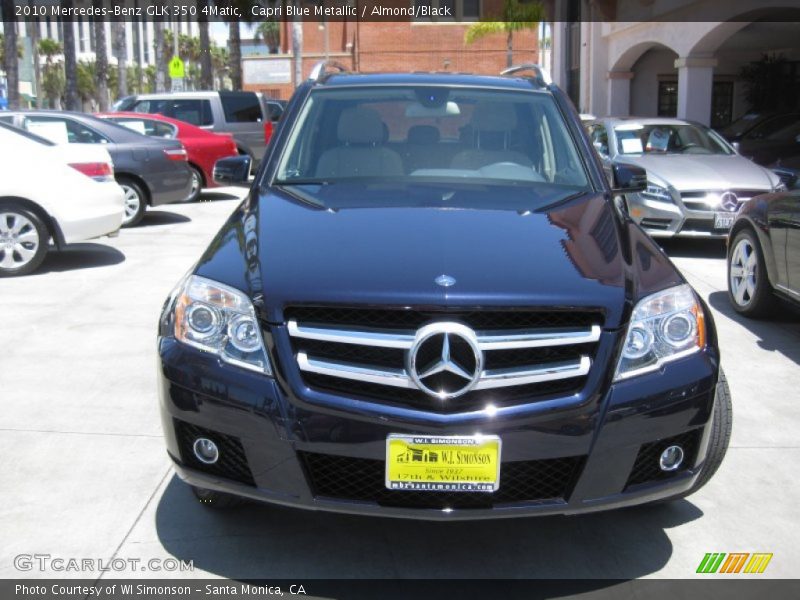 Capri Blue Metallic / Almond/Black 2010 Mercedes-Benz GLK 350 4Matic