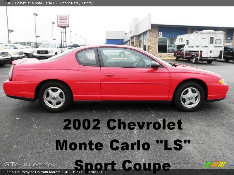 Bright Red / Ebony 2002 Chevrolet Monte Carlo LS