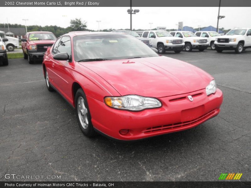 Bright Red / Ebony 2002 Chevrolet Monte Carlo LS