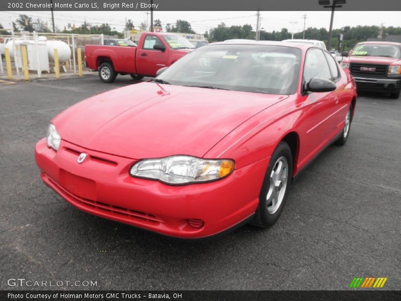 Bright Red / Ebony 2002 Chevrolet Monte Carlo LS