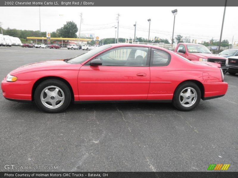 Bright Red / Ebony 2002 Chevrolet Monte Carlo LS