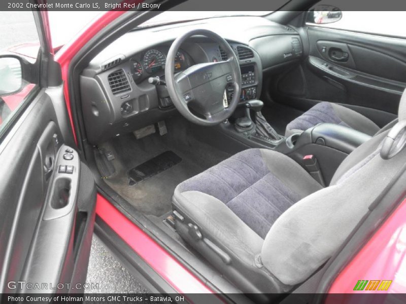 Bright Red / Ebony 2002 Chevrolet Monte Carlo LS