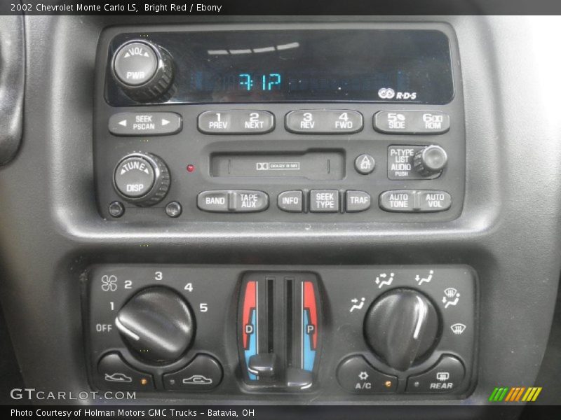 Bright Red / Ebony 2002 Chevrolet Monte Carlo LS