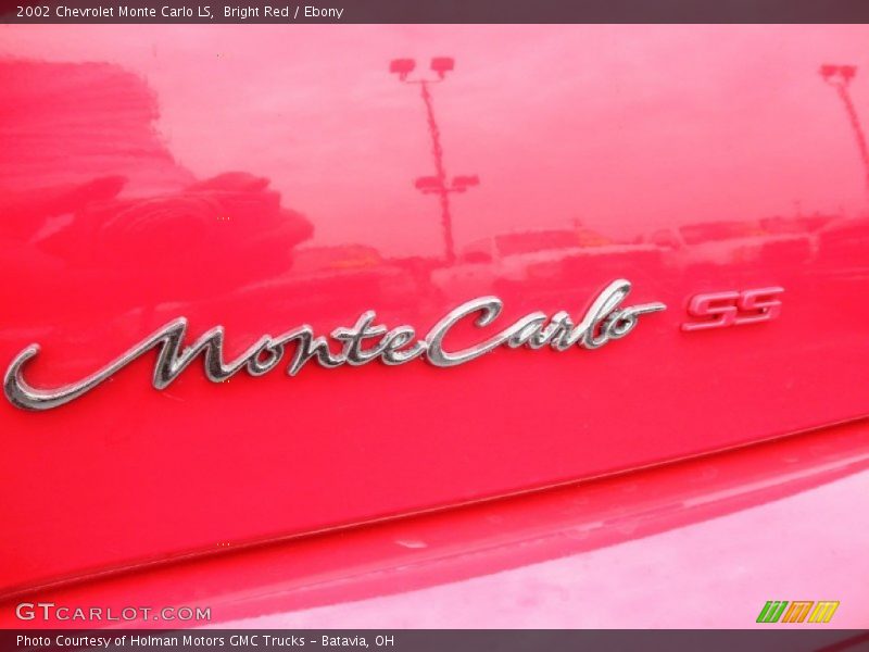 Bright Red / Ebony 2002 Chevrolet Monte Carlo LS