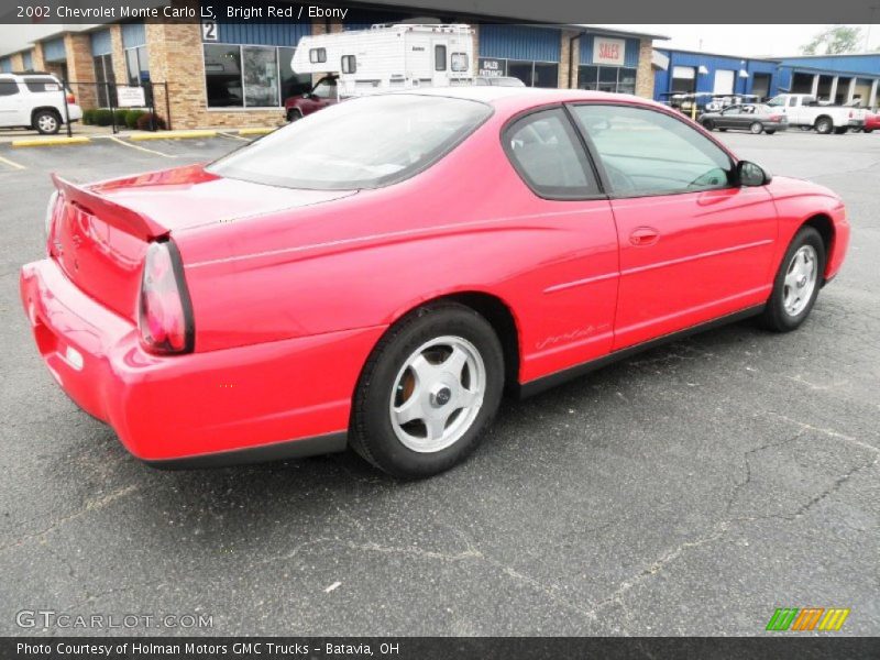 Bright Red / Ebony 2002 Chevrolet Monte Carlo LS