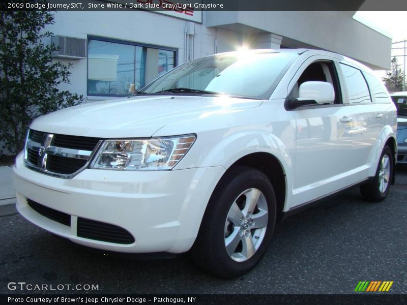 Stone White / Dark Slate Gray/Light Graystone 2009 Dodge Journey SXT