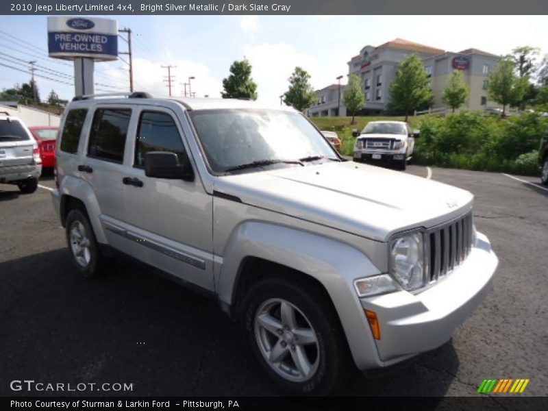 Bright Silver Metallic / Dark Slate Gray 2010 Jeep Liberty Limited 4x4