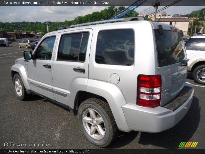 Bright Silver Metallic / Dark Slate Gray 2010 Jeep Liberty Limited 4x4