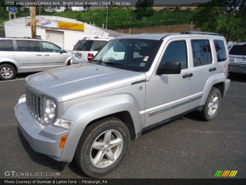 Bright Silver Metallic / Dark Slate Gray 2010 Jeep Liberty Limited 4x4
