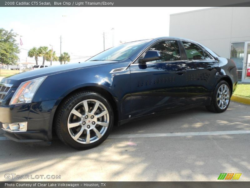 Blue Chip / Light Titanium/Ebony 2008 Cadillac CTS Sedan