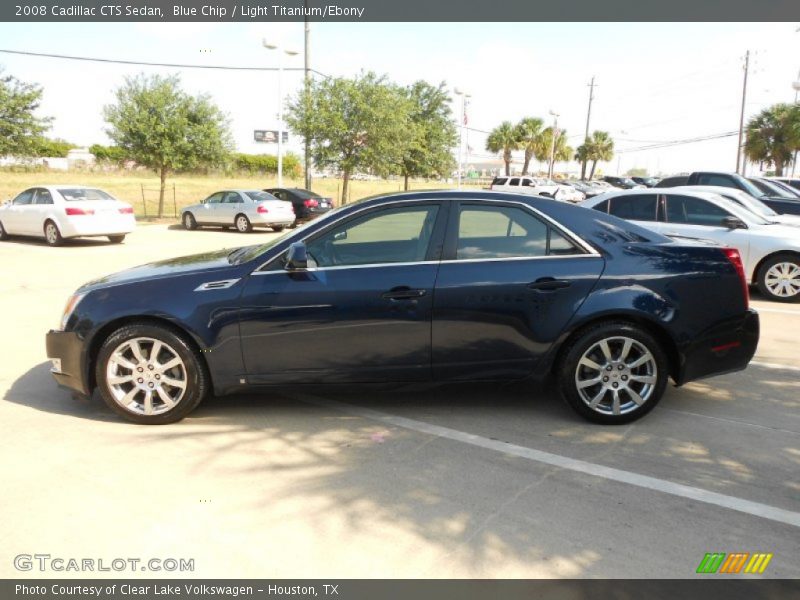 Blue Chip / Light Titanium/Ebony 2008 Cadillac CTS Sedan