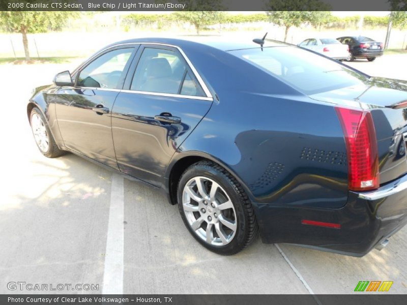 Blue Chip / Light Titanium/Ebony 2008 Cadillac CTS Sedan