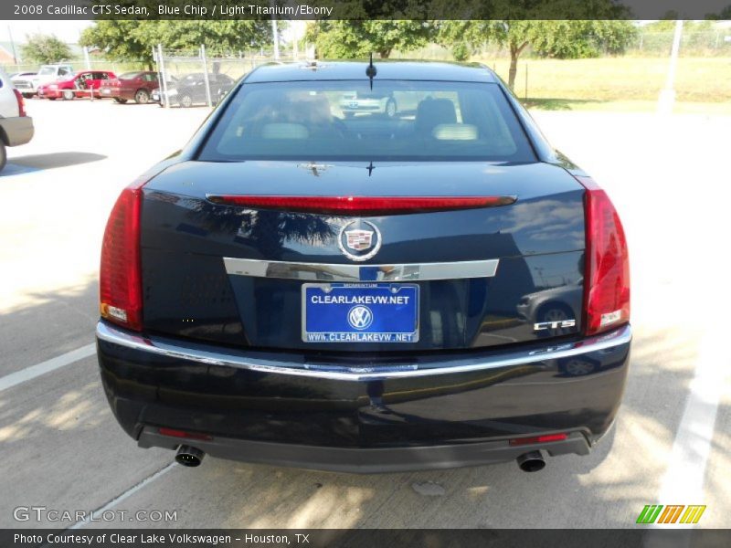 Blue Chip / Light Titanium/Ebony 2008 Cadillac CTS Sedan