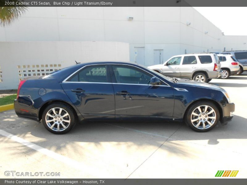 Blue Chip / Light Titanium/Ebony 2008 Cadillac CTS Sedan