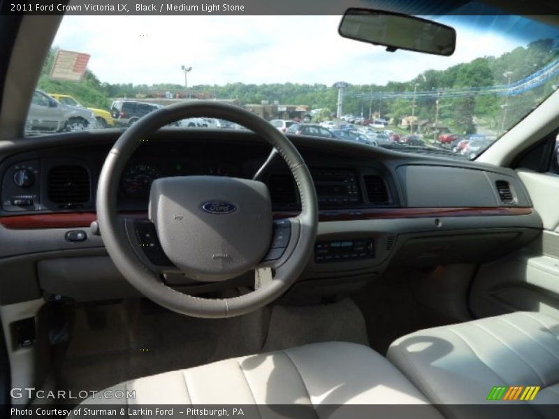 Black / Medium Light Stone 2011 Ford Crown Victoria LX