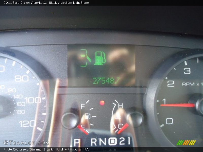 Black / Medium Light Stone 2011 Ford Crown Victoria LX